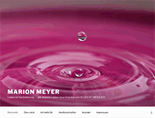 Tablet Screenshot of marionmeyer.de